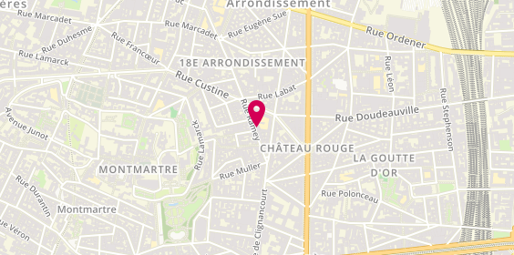 Plan de SEBBAN Julie, 14 Rue Ramey, 75018 Paris