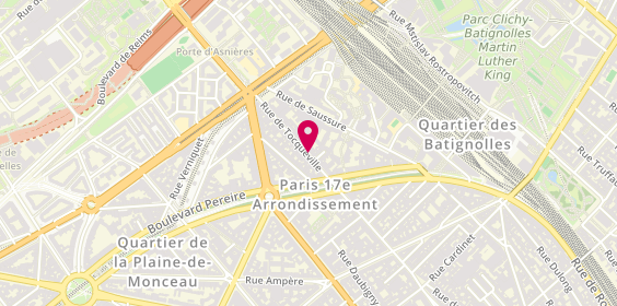 Plan de CHARPILLET Valérie, 126 Rue de Tocqueville, 75017 Paris