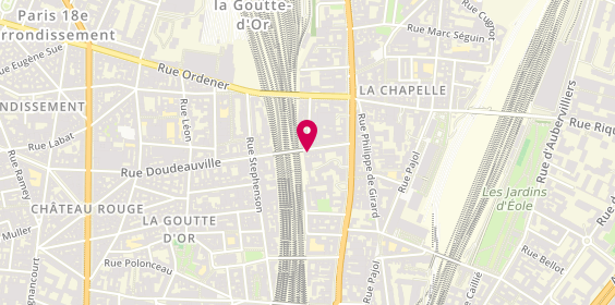 Plan de CONSTANT Odile, Cabinet de Mme Decouche
15 Rue Doudeauville, 75018 Paris
