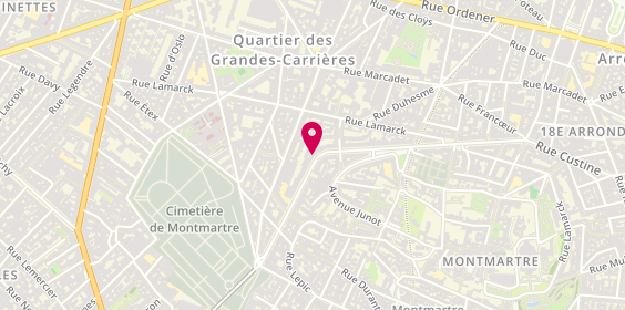 Plan de AMIEL FORLANI Seta, 53 Rue Caulaincourt, 75018 Paris