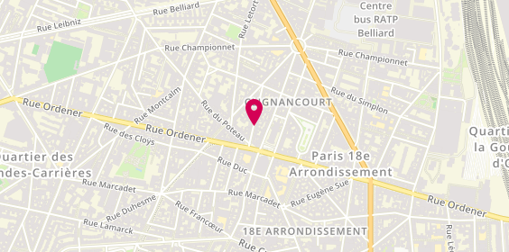 Plan de BARSSOFF Eugénie, 10 Rue Sainte Isaure, 75018 Paris