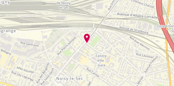 Plan de MOSCA Laurence, 2 Rue de l'Union, 93130 Noisy-le-Sec