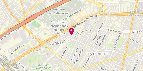 Plan de PROVOST Cécile, 9 Rue du Dr Paul Brousse, 75017 Paris