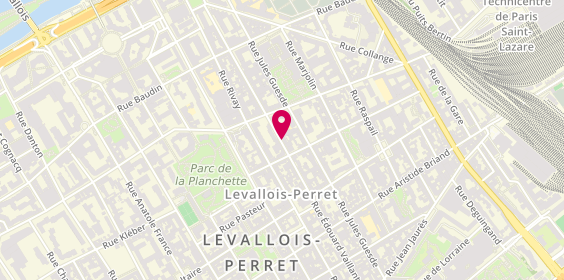 Plan de OKSENBERG Patricia, 70 Bis Rue E Vaillant, 92300 Levallois-Perret