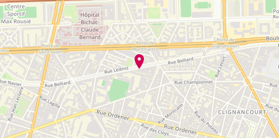 Plan de DREYFUS Aurélie, 119 Rue Belliard, 75018 Paris