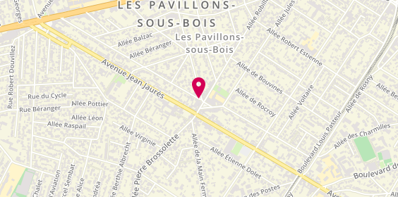 Plan de SLAKMON Carole, 83 Allee P.et.m Curie, 93320 Les Pavillons-sous-Bois