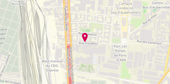 Plan de DOGER DE SPEVILLE Vanessa, 15 Rue Proudhon, 93210 La Plaine Saint Denis