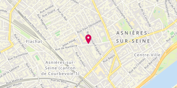 Plan de AUDOUX Hermance, 38 Rue de Nanterre, 92600 Asnières-sur-Seine