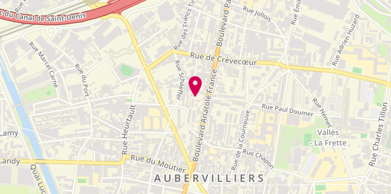 Plan de FOGLIA Isabelle, 27 Bis Boulevard Anatole France, 93300 Aubervilliers