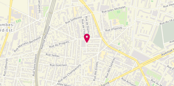 Plan de Christine DURAND-Mesbah, 24 Rue Aywaille, 92700 Colombes