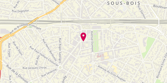 Plan de DELHELLE Sandra, 10 Bis Rue Isidore Nérat, 93600 Aulnay-sous-Bois