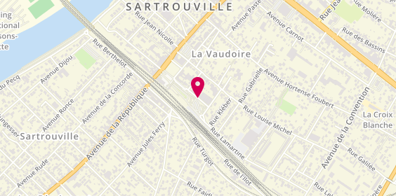 Plan de GREAU Noémie, 27 Rue Lamartine, 78500 Sartrouville