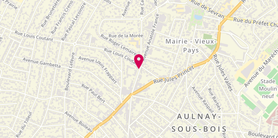 Plan de MARTIN Alexandra, 53 Avenue Anatole France, 93600 Aulnay-sous-Bois
