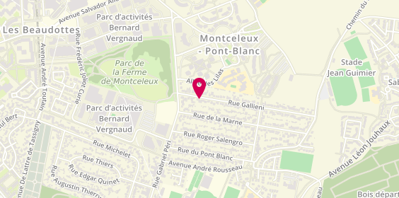 Plan de MOREL Béatrice, 14 Rue Gallieni, 93270 Sevran
