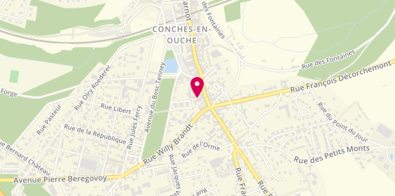 Plan de KETTERLIN Aurélie, 3 Place Paul Doumer, 27190 Conches-en-Ouche