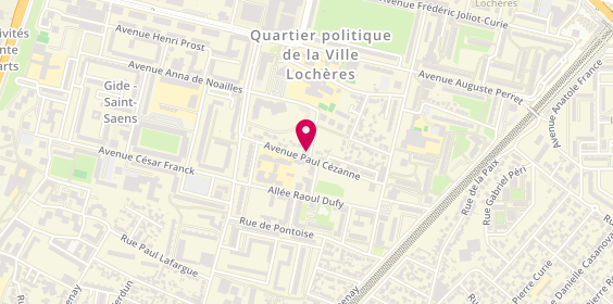 Plan de GUEZ Karine, 20 Rue Paul Cézanne, 95200 Sarcelles