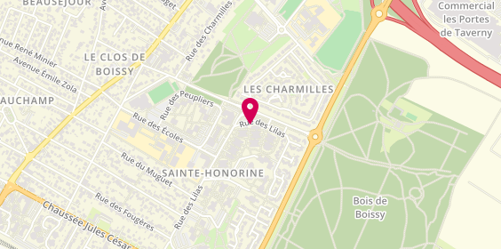 Plan de THIELENS Chloé, 42 Rue des Lilas, 95150 Taverny
