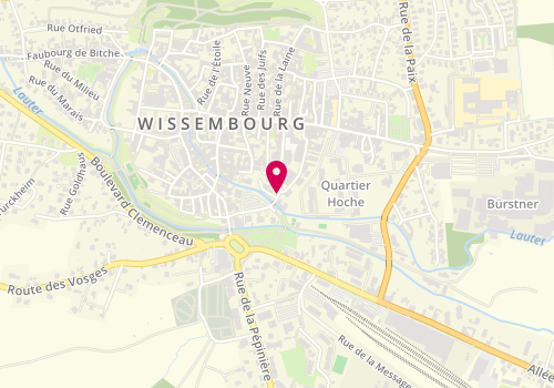 Plan de HUBSCH Anne Marie, 2A Quai des Freres, 67160 Wissembourg