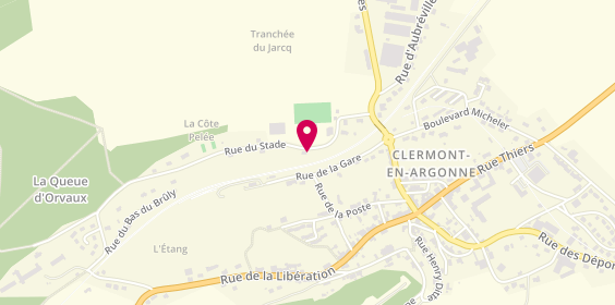 Plan de PICHELIN Lucie, 3 Rue du Stade, 55120 Clermont-en-Argonne