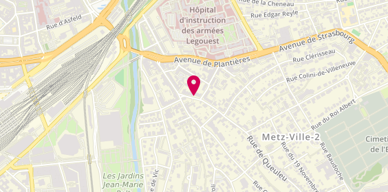 Plan de LAVIGNE Mireille, 25 Rue de Queuleu, 57070 Metz