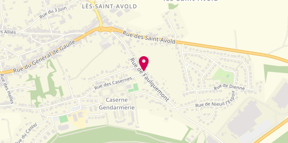 Plan de PARBEAU Priscillia, 13A Rue de Faulquemont, 57740 Longeville-lès-Saint-Avold