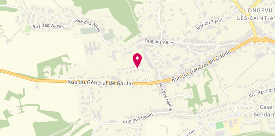 Plan de SCHNEIDER Julie, 5 Impasse de l'Abbaye, 57740 Longeville-lès-Saint-Avold