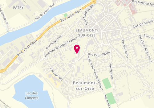 Plan de RICHARD Noémie, 3 Avenue Carnot, 95260 Beaumont-sur-Oise