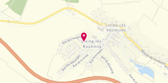 Plan de MASSING Aurélie, 20 Rue des Rossignols, 57520 Lixing-lès-Rouhling
