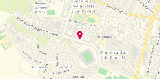 Plan de MORIN Virginie, 24 Boulevard Georges Pompidou, 14000 Caen