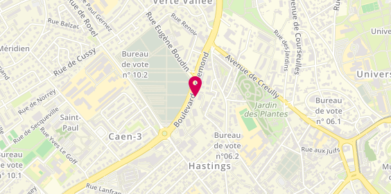 Plan de DEFFONTAINES ROBIN Isabelle, Cabinet
15 Boulevard Richemond, 14000 Caen