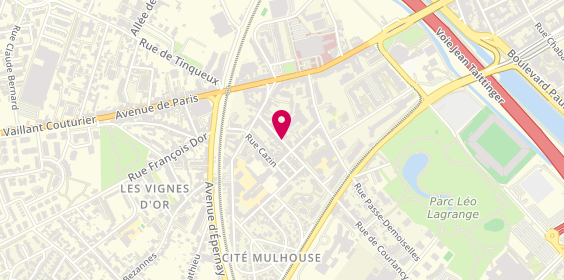 Plan de VAILLANT Claudine, 19 Bis Rue de Courlancy, 51100 Reims
