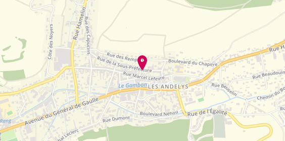 Plan de KRATZ Isabelle, 23 Rue de la Sous Préfecture, 27700 Les Andelys
