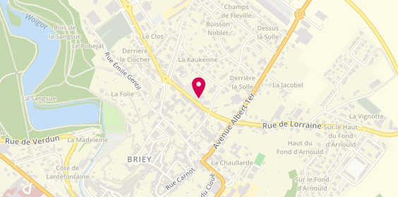 Plan de HOUVER Clothilde, 1 Bis Rue Raymond Mondon, 54150 Val-de-Briey