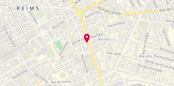 Plan de THERET MASSON Céline, 20 Ter Boulevard de la Paix, 51100 Reims