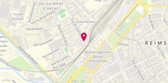 Plan de WEILL Juliette, 21 Rue de Courcelles, 51100 Reims