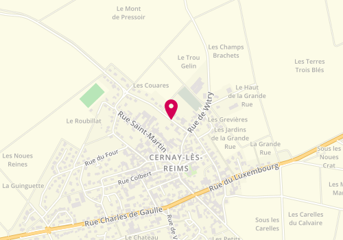 Plan de JEANMAIRE Véronique, 3 Rue du Lieutement Machet, 51420 Cernay-lès-Reims