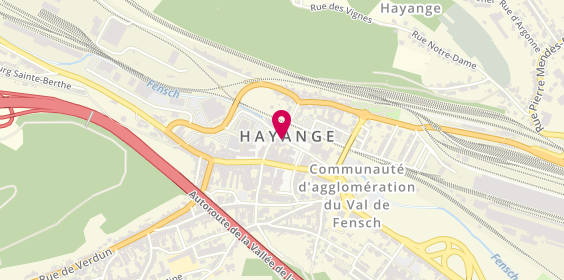 Plan de DOMANGE Claire, 27 Rue Jean Moulin, 57700 Hayange