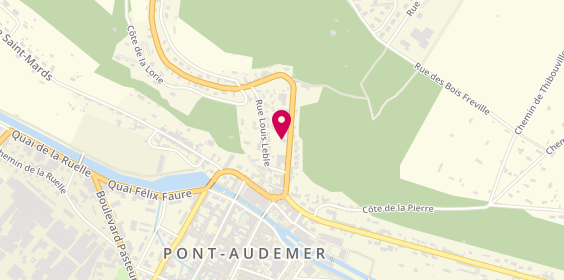 Plan de GRUAZ Catherine, 21 Route de Quillebeuf, 27500 Pont-Audemer