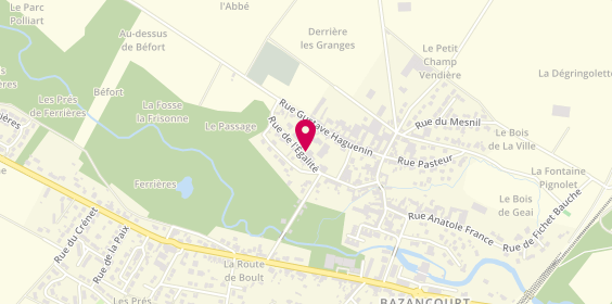 Plan de OUDIN DEMISSY Delphine, 4 Rue de l'Egalite, 51110 Bazancourt