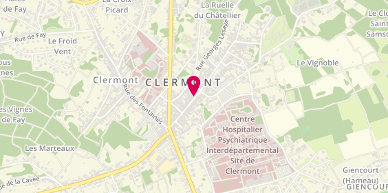 Plan de MASSE Cécile, Cabinet d'Orthophonie
59 Rue de la Republique, 60600 Clermont