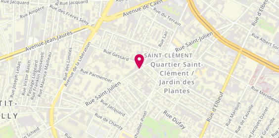 Plan de JANNOT Sophie, 162 Rue Saint Julien, 76100 Rouen