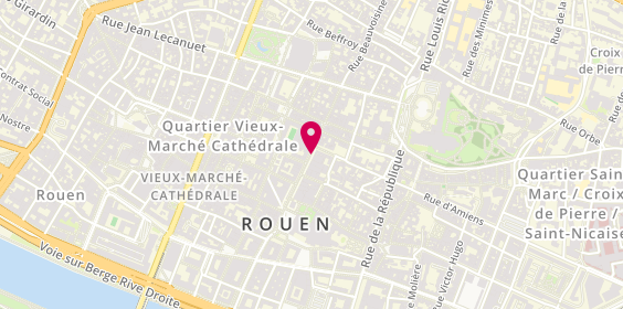 Plan de HABBAR Anne, 72 Rue des Carmes, 76000 Rouen