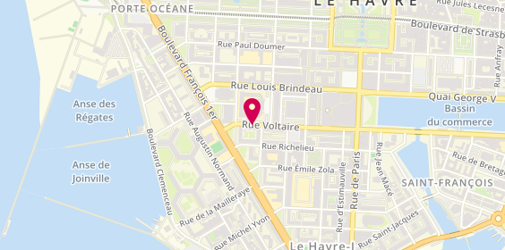 Plan de DELVAL Louise, Cabinet Orthophoniste
20 Rue Voltaire, 76600 Le Havre