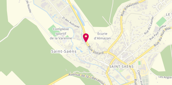 Plan de BRUNEL DUFOUR Pauline, 57 Bis Rue Dillard, 76680 Saint-Saëns