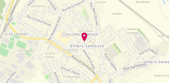 Plan de COSSET Justine, 1 Rue Ambroise Croizat, 08000 Villers-Semeuse
