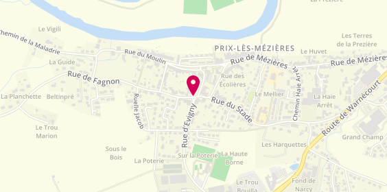 Plan de PICART Marine, 2 Bis Rue de Fagnon, 08000 Prix-lès-Mézières