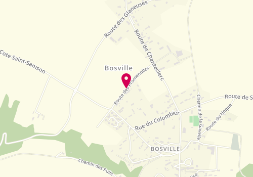 Plan de TALON Aurélie, 217 Route des Promenolles, 76450 Bosville