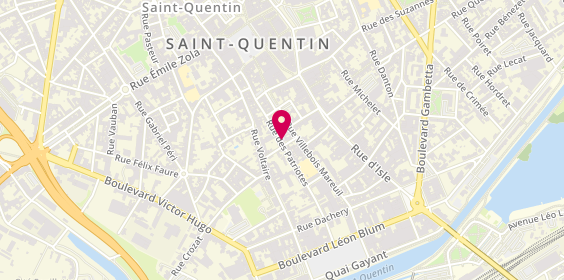 Plan de HAUGER Clémence, 20 Bis Rue des Patriotes, 02100 Saint-Quentin