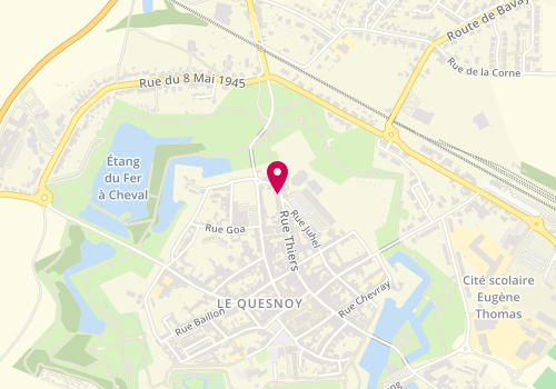 Plan de THIRIOT Annick, 71 Rue Thiers, 59530 Le Quesnoy
