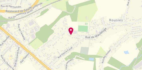 Plan de LEBOUT NECHAL Anne, 133 Rue de Maubeuge, 59131 Rousies